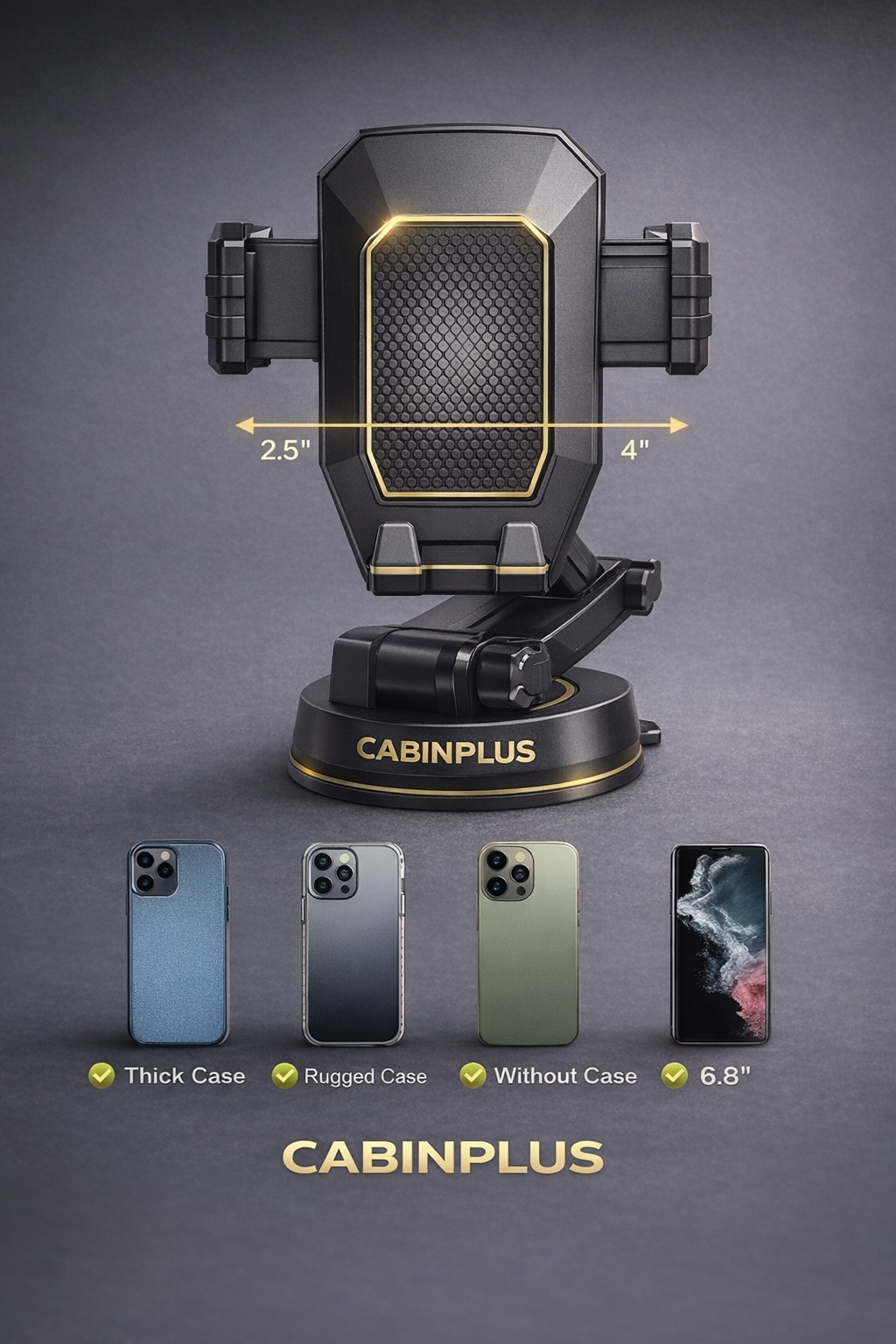 Heavy-Duty Truck Phone Mount